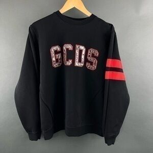 GDCS IN GOAL WE TRUST Spellout Punk Italian Terrycloth Long Sleeve Pull Over